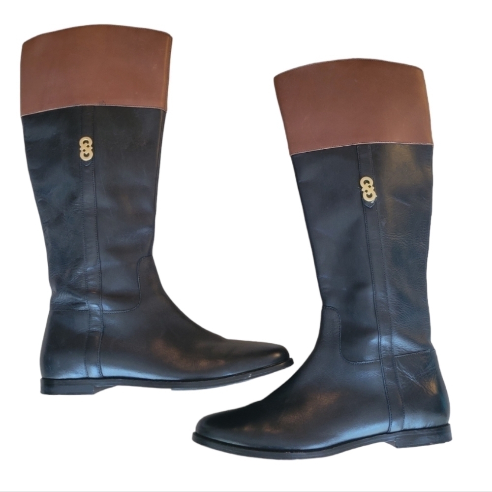 Cole Haan Rigby Leather Riding Boots Size 6 1/2‎ B
